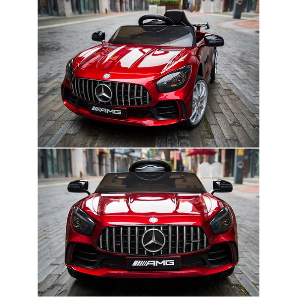 Продукт Акумулаторна кола  Mercedes Benz GT R Licensed 12V,MP3, с меки гуми и кожена седалка, 4X4  - 0 - BG Hlapeta